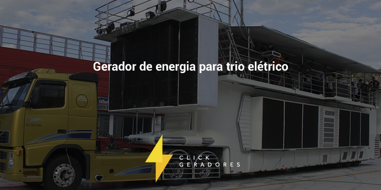 Gerador de energia para trio elétrico