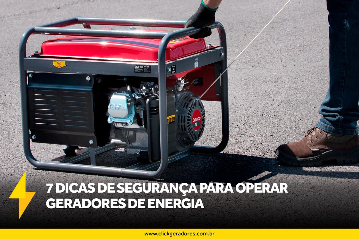 7 dicas de segurança para operar geradores de energia