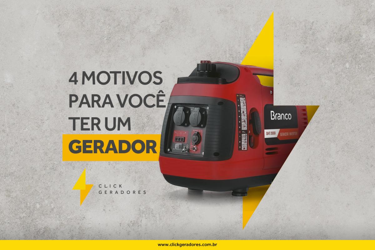 4 motivos para você ter um gerador de energia