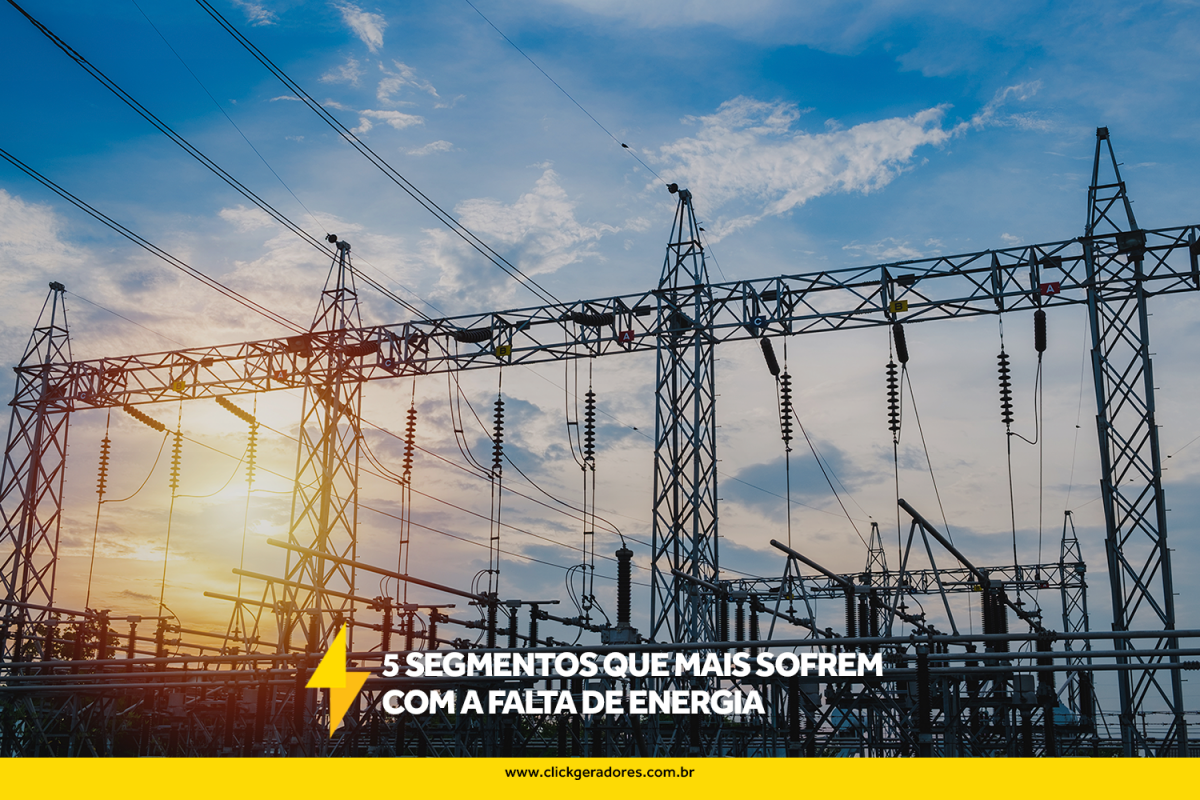 5 segmentos que mais sofrem com a falta de energia elétrica