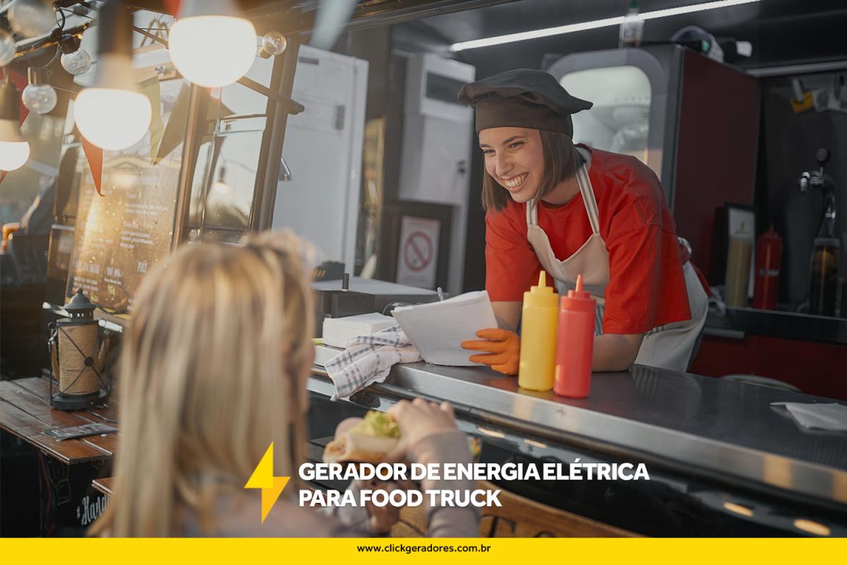 Gerador de energia elétrica para Food Truck