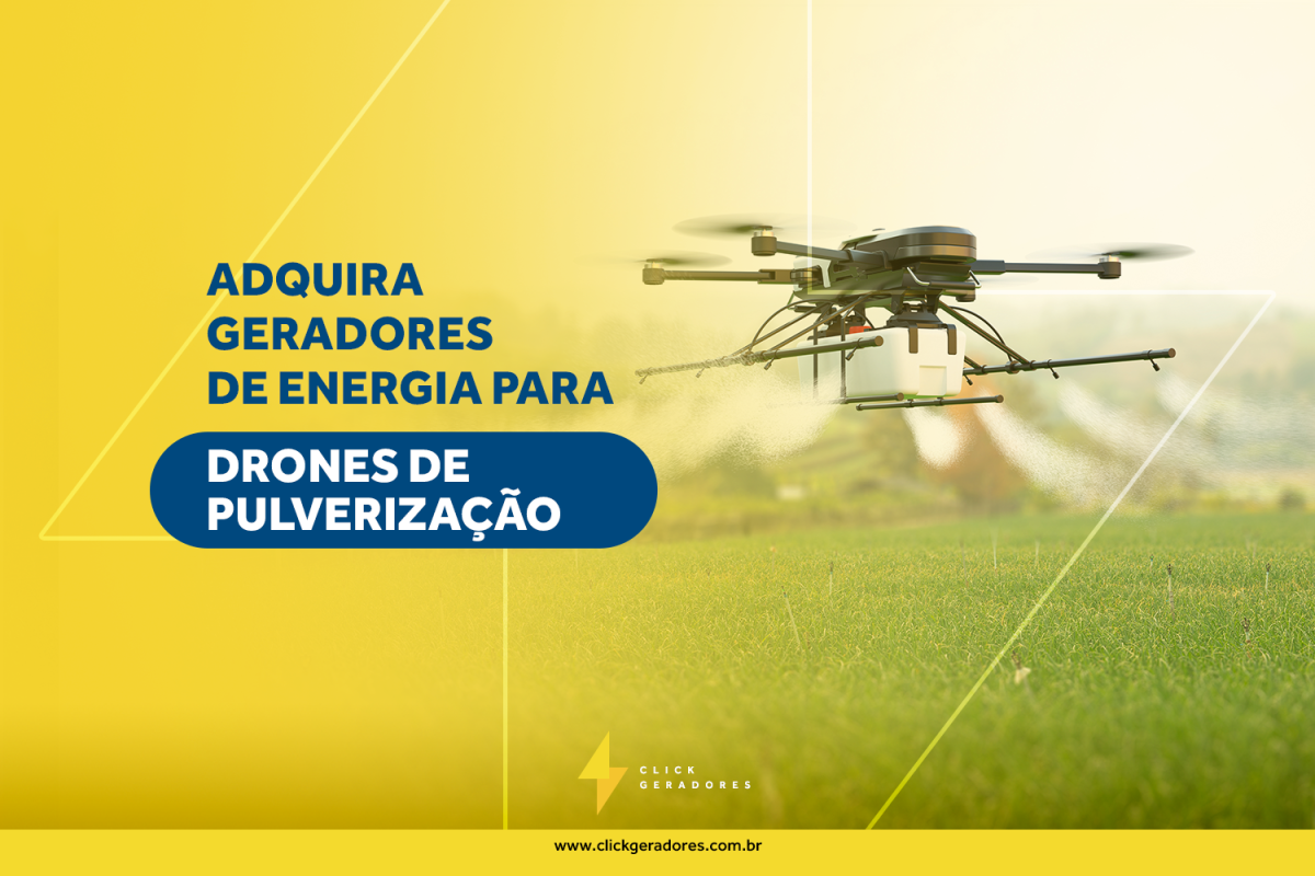 Adquira geradores de energia para drones de pulverização