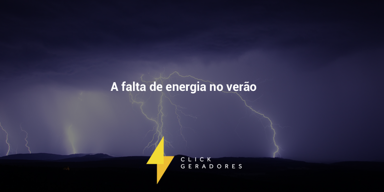 A falta de energia no verão