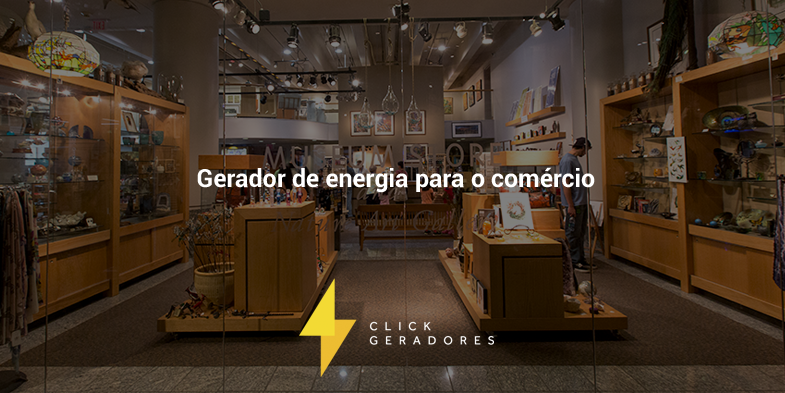 Gerador de energia para o comércio