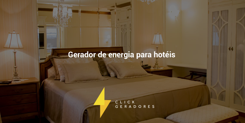 Gerador de energia para hotéis