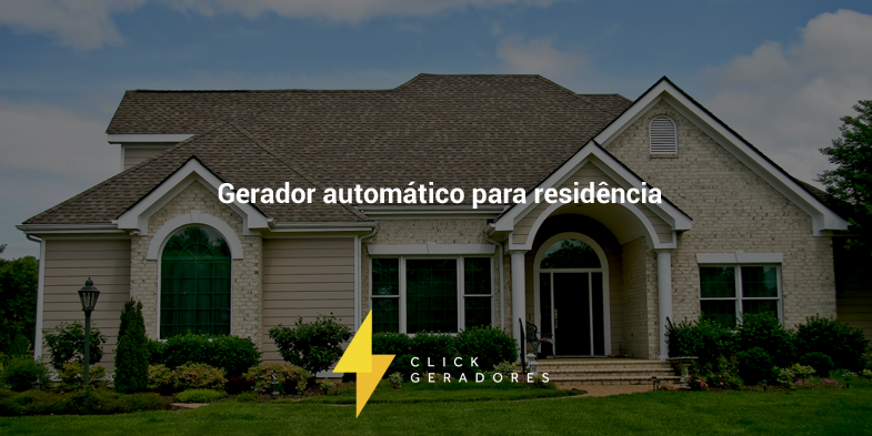 Gerador automático para residência