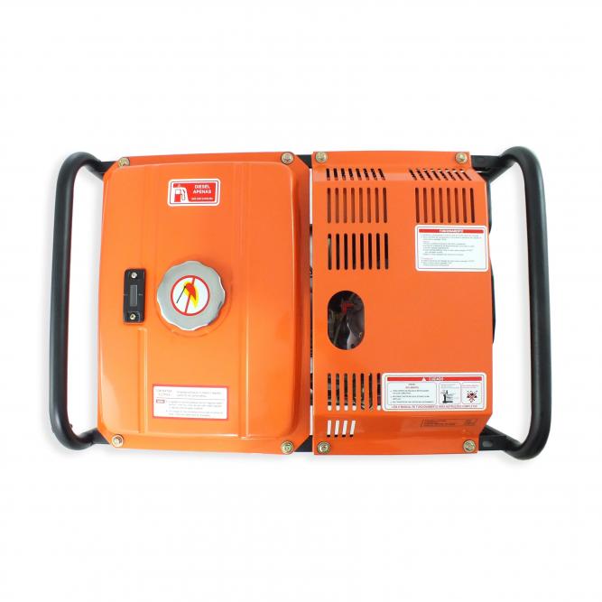 Gerador de energia Vulcan VGE 3600D 3,6 kVA - partida elétrica - monofásico - 110V/220V