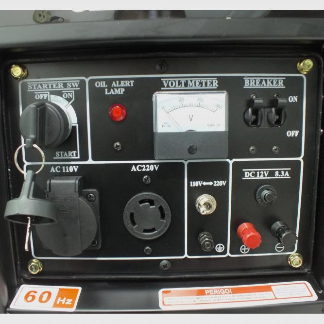 Gerador de energia Vulcan VGE 6000D 6,0 kVA - partida elétrica - monofásico - 127V/230V