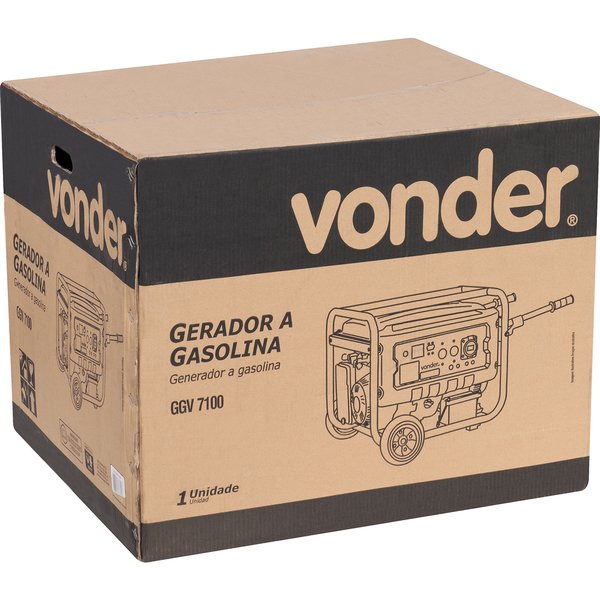 Gerador de energia Vonder GGV 7100 7,1 kVA - partida elétrica - monofásico - 110V/220V