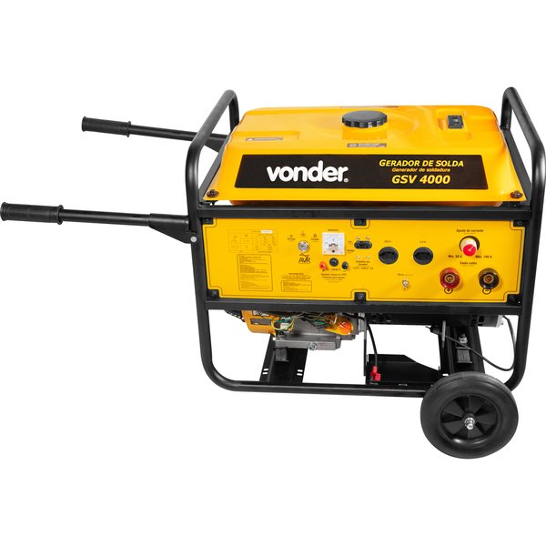 Gerador de solda Vonder GSV 4000 4,0 kVA 190A - partida elétrica - monofásico - 110V/220V
