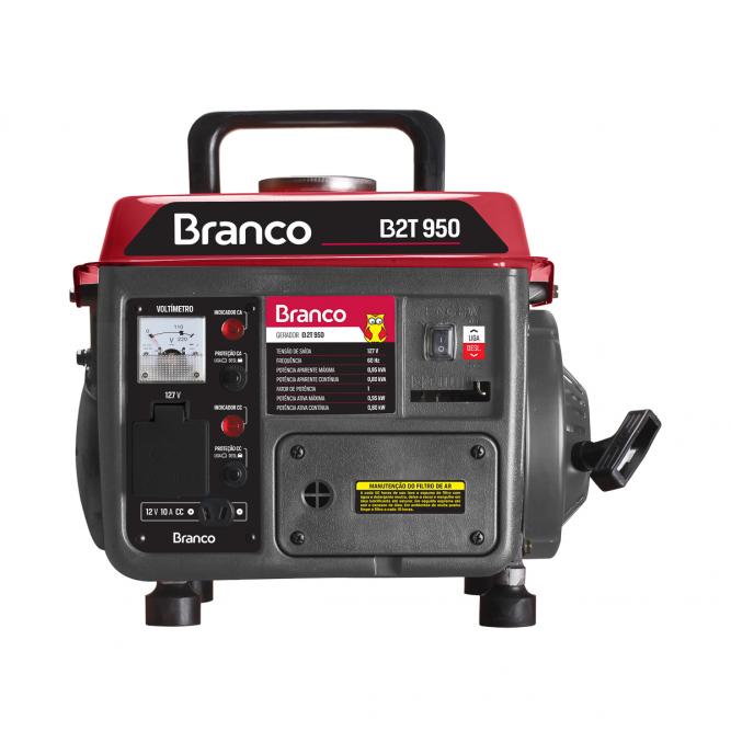 Gerador de energia Branco B2T 950 0,8 kVA - partida manual - monofásico - 110V