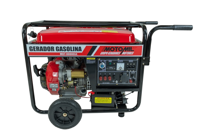 Gerador de energia Motomil MGT-8000CLE 7,0 kVA - partida elétrica - trifásico - 127V/220V