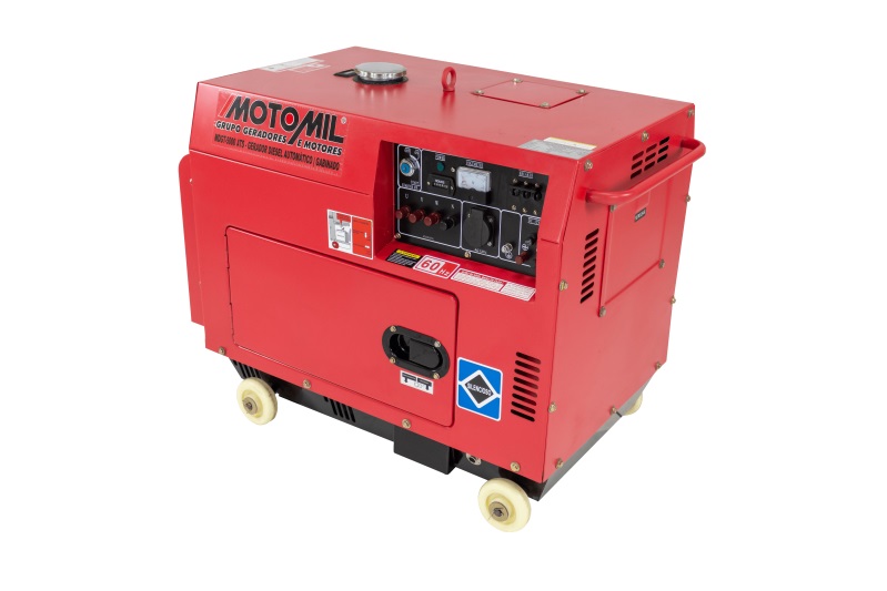 Gerador de energia Motomil MDG-5000ATS 5,0 kVA com ATS - partida elétrica - monofásico - 110V/220V