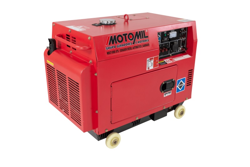 Gerador de energia Motomil MDG-5000ATS 5,0 kVA com ATS - partida elétrica - monofásico - 110V/220V