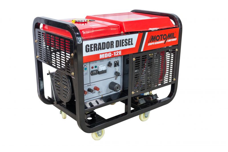 Gerador de energia Motomil MDG-12E 12,0 kVA - partida elétrica - monofásico - 110V/220V