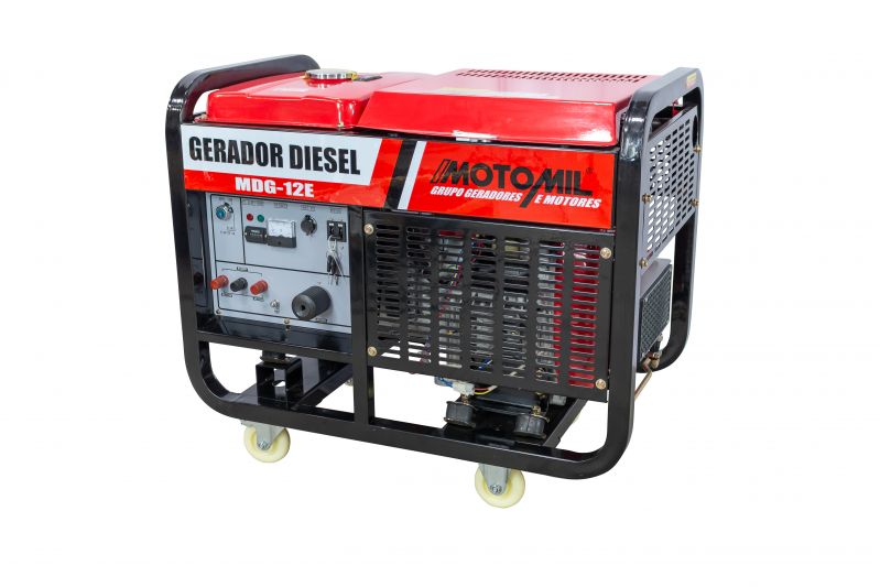 Gerador de energia Motomil MDG-12E 12,0 kVA - partida elétrica - monofásico - 110V/220V