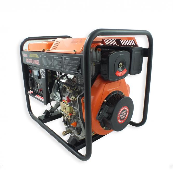Gerador de energia Vulcan VG 3600D 3,6 kVA - partida manual - monofásico - 110V/220V