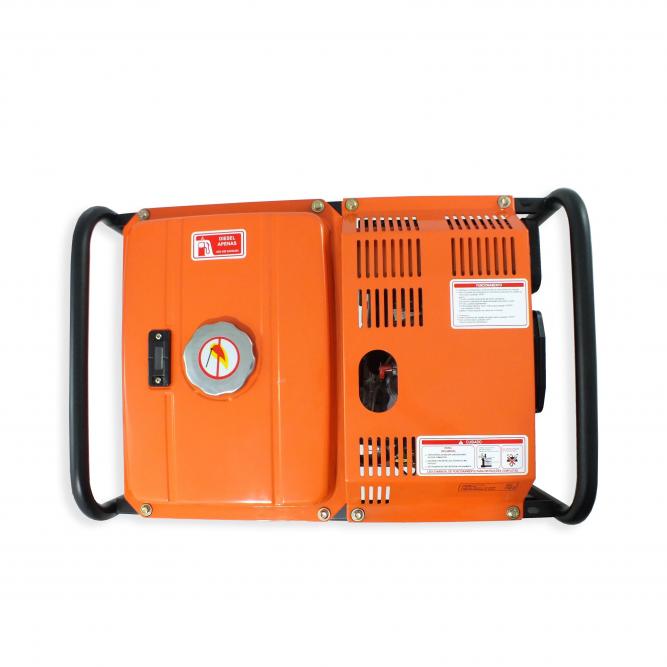 Gerador de energia Vulcan VG 3600D 3,6 kVA - partida manual - monofásico - 110V/220V