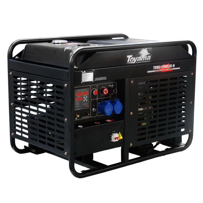 Gerador de energia Toyama TDWG12000CXE-N 10,0 kVA - partida elétrica - monofásico - 110V/220V