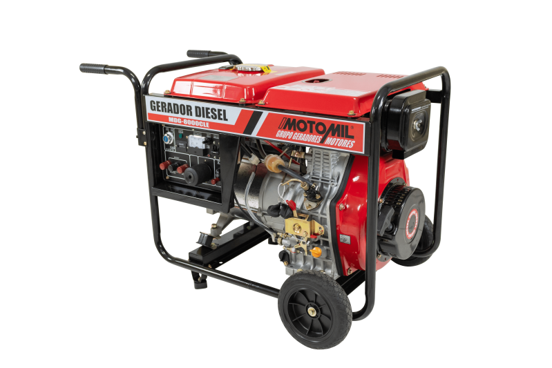 Gerador de energia Motomil MDGT-8000CLE 6,6 kVA - partida elétrica - trifásico - 127V/220V