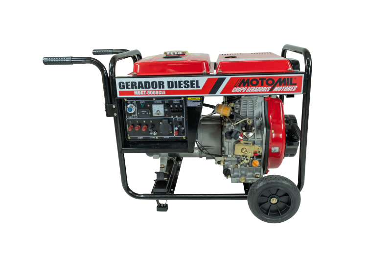 Gerador de energia Motomil MDGT-8000CLE 6,6 kVA - partida elétrica - trifásico - 220V/380V