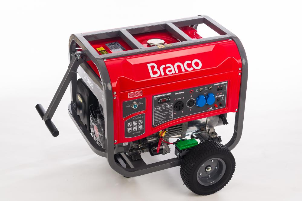 Gerador de energia Branco B4T-11000E 11,0 kVA - partida elétrica - monofásico 110V/220V