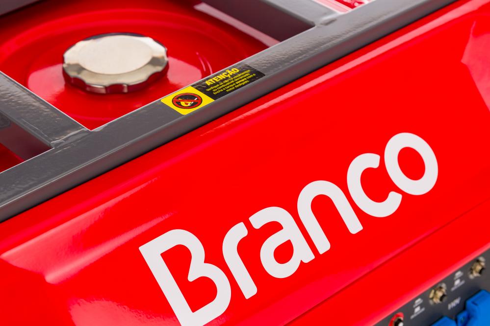 Gerador de energia Branco B4T-11000E 11,0 kVA - partida elétrica - monofásico 110V/220V