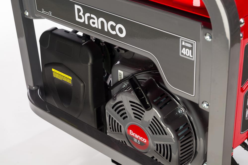 Gerador de energia Branco B4T-11000E 11,0 kVA - partida elétrica - monofásico 110V/220V