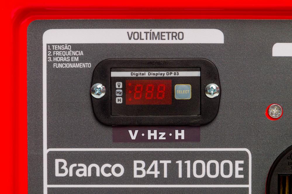 Gerador de energia Branco B4T-11000E 11,0 kVA - partida elétrica - monofásico 110V/220V