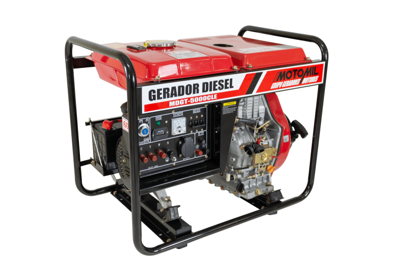 Gerador de energia Motomil MDGT-5000CLE 5,0 kVA - partida elétrica - trifásico - 127V/220V