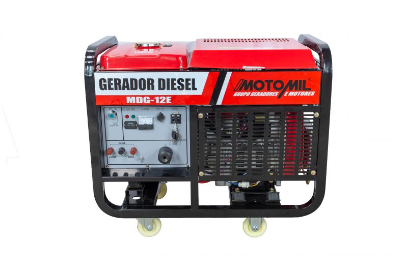 Gerador de energia Motomil MDG-12E 12,0 kVA - partida elétrica - monofásico - 110V/220V
