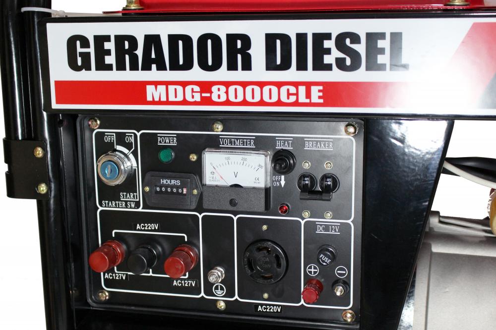 Gerador de energia Motomil MDG-8000CLE 6,5 kVA - partida elétrica - monofásico - 115V/230V