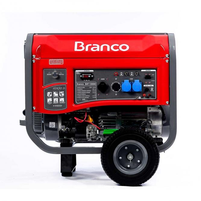 Gerador De Energia Branco B4T 13000 E 13 0 KVA Partida El trica gerador-de-energia-branco-b4t-13000-e-13-0-kva-partida-el-trica