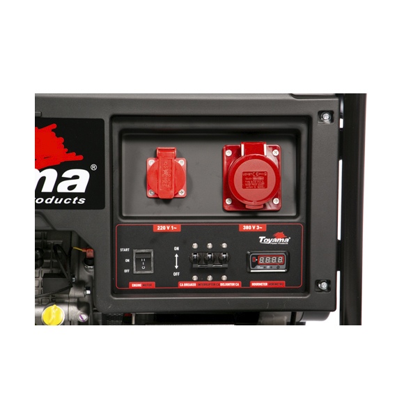 Gerador de energia Toyama TG10000CXE3-XP 11,25 kVA - partida elétrica - trifásico 380V