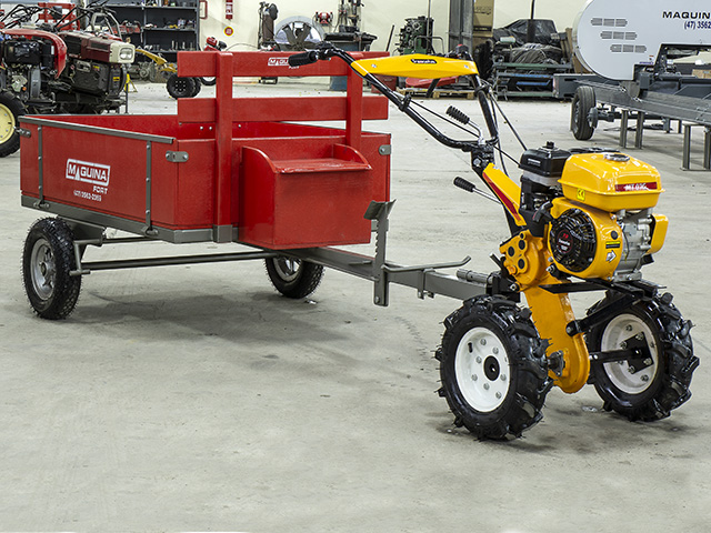 Carreta Simples Basculante Maquinafort 1300 R8 para Motocultivadores