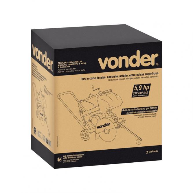 Máquina para Cortar Asfalto, Concreto e Piso Vonder  7,0 HP à Gasolina