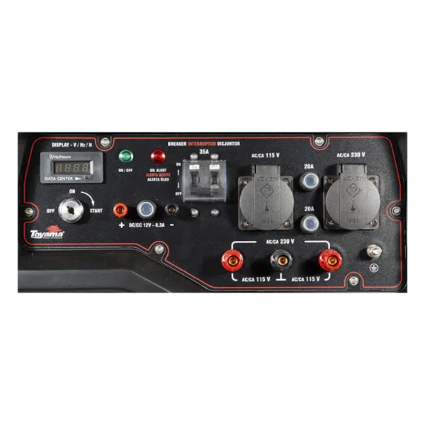Gerador de energia Toyama TG10000CXE DIGITAL AVR 9,0 kVA - partida elétrica - monofásico - 110V/220V