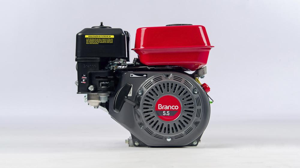 Motor Horizontal Branco B4T-5.5H 5,5cv - Gasolina - Partida Manual - Sem Alerta de Óleo