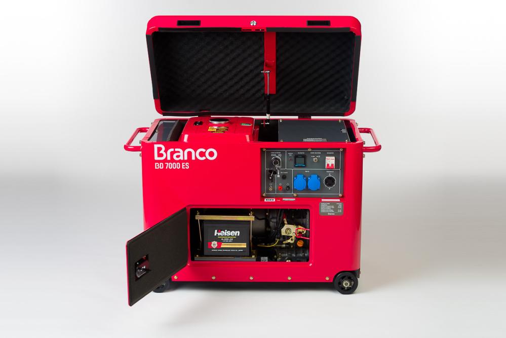 Gerador de energia Branco BD-7000 ES 7,0 kVA - partida elétrica - monofásico 110V/220V