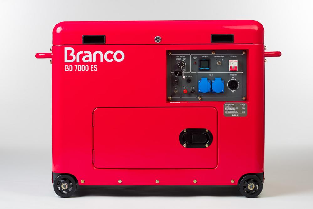 Gerador de energia Branco BD-7000 ES 7,0 kVA - partida elétrica - monofásico 110V/220V