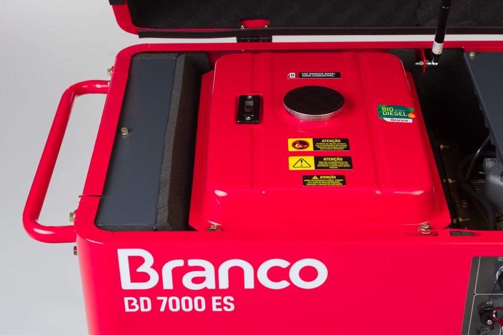 Gerador de energia Branco BD-7000 ES 7,0 kVA - partida elétrica - monofásico 110V/220V