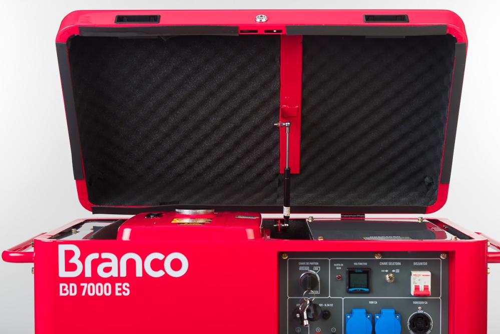 Gerador de energia Branco BD-7000 ES 7,0 kVA - partida elétrica - monofásico 110V/220V