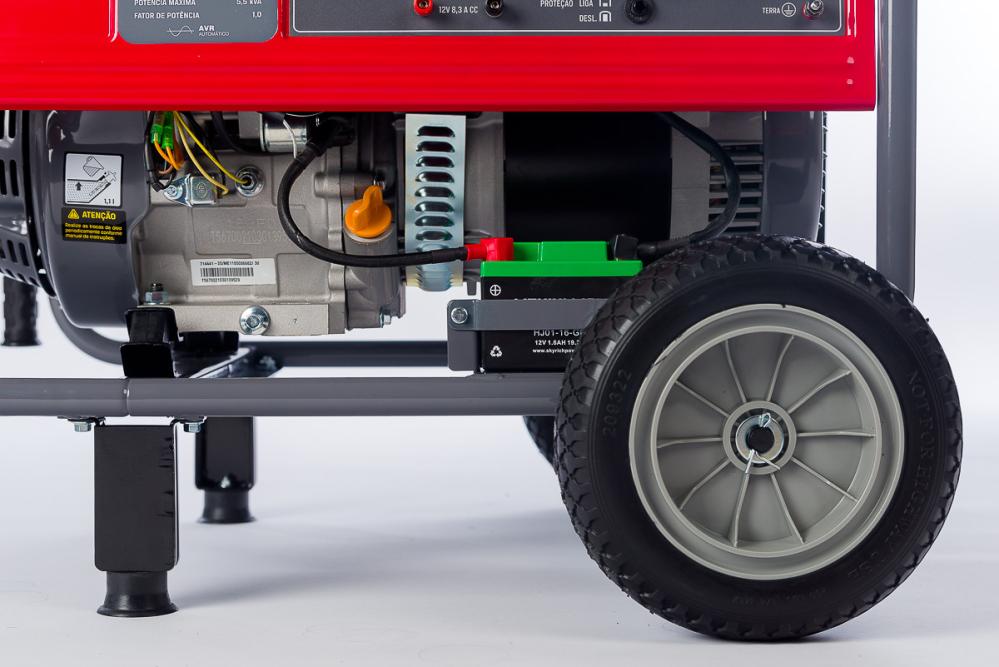 Gerador de energia Branco B4T-6500 E 5,5 kVA - partida elétrica - monofásico - 110V/220V