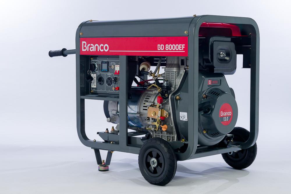 Gerador de energia Branco BD-8000 EF 7,5 kVA - partida elétrica - monofásico - 110V/220V