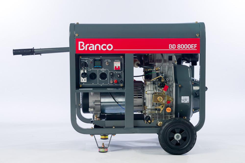Gerador de energia Branco BD-8000 EF 7,5 kVA - partida elétrica - monofásico - 110V/220V
