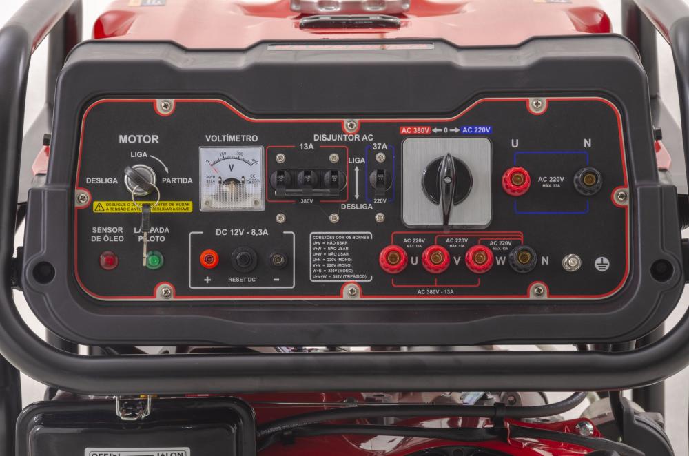 Gerador de energia Kawashima GG 10000-DTF 11,2 kVA - partida elétrica - trifásico - 380V