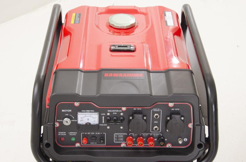 Gerador de energia Kawashima GG 10000-DT 11,2 kVA - partida elétrica - trifásico - 220V