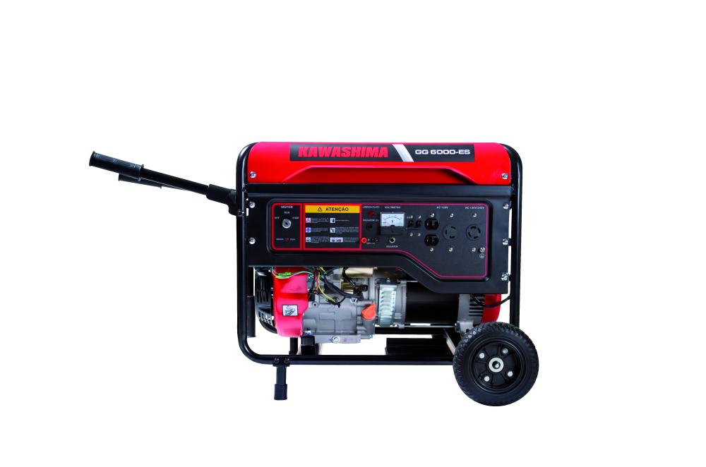 Gerador de energia Kawashima GG 6000-ES 6,0 kVA - partida elétrica - monofásico - 120V/240V