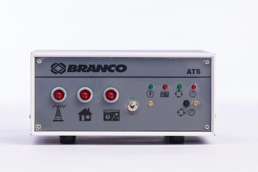 Painel de transferência automática Branco ATS BD-8000E 5 Pinos - monofásico - 220V