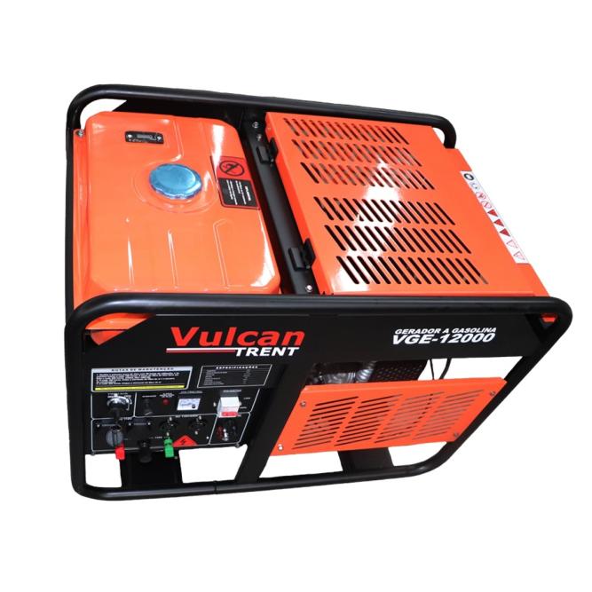 Gerador de Energia Vulcan VGE12000 12 KVA - Partida Elétrica - Monofásico 110V/220V
